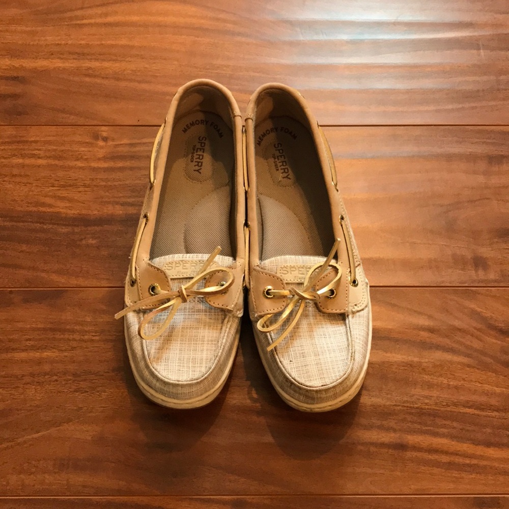 Sperry memory foam boat shoes size 10